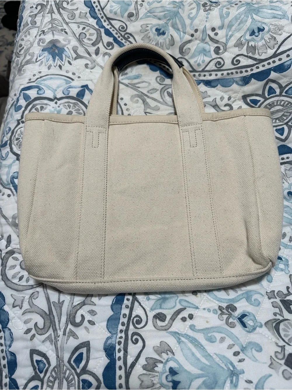 Tory Burch Small Canvas Tote in Natural